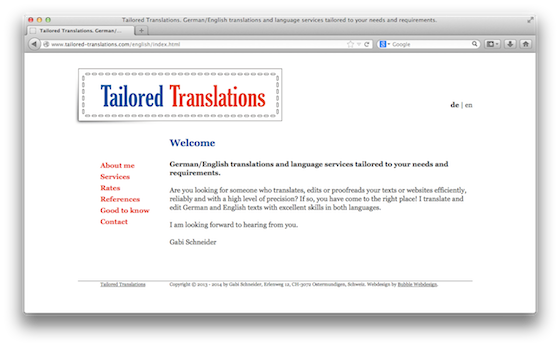 Tailored Translations